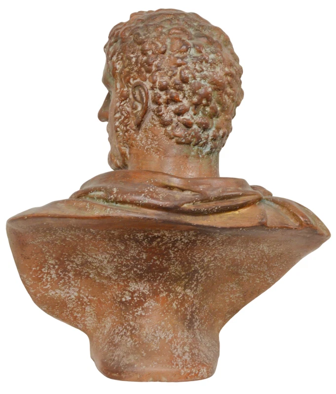 Busto Imperatore Statua Scultura Resina Soprammobile Arte Moderna, fotografia 5 di 6