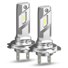 AUXITO Combo 2 H7 LED Headlight Bulbs High Low Beam Super White 80000LM Y