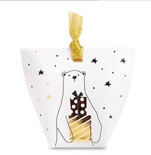 2023 NEW White Black Christmas Deer Bear Party Paper Favour Gift Sweets Boxes - Picture 10 of 13