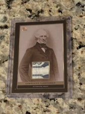 CORNELIUS VANDERBILT AUTHENTIC RELIC CARD PIECES OF THE PAST 2024