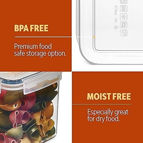 Stylish Food Storage Canister Set - 24 Airtight Containers with Labels & Marker - Picture 8 of 10