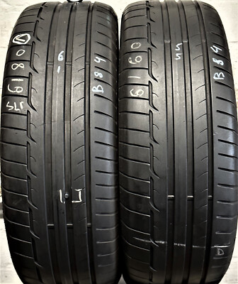   2x Sommerreifen Dunlop Sport Maxx RT 235/55 R19 101V B61 5,5-6mm #D19