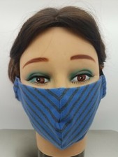 8 ct Homemade Fabric Face Mask Mouth Cover 2 Layer Resuable Washable New