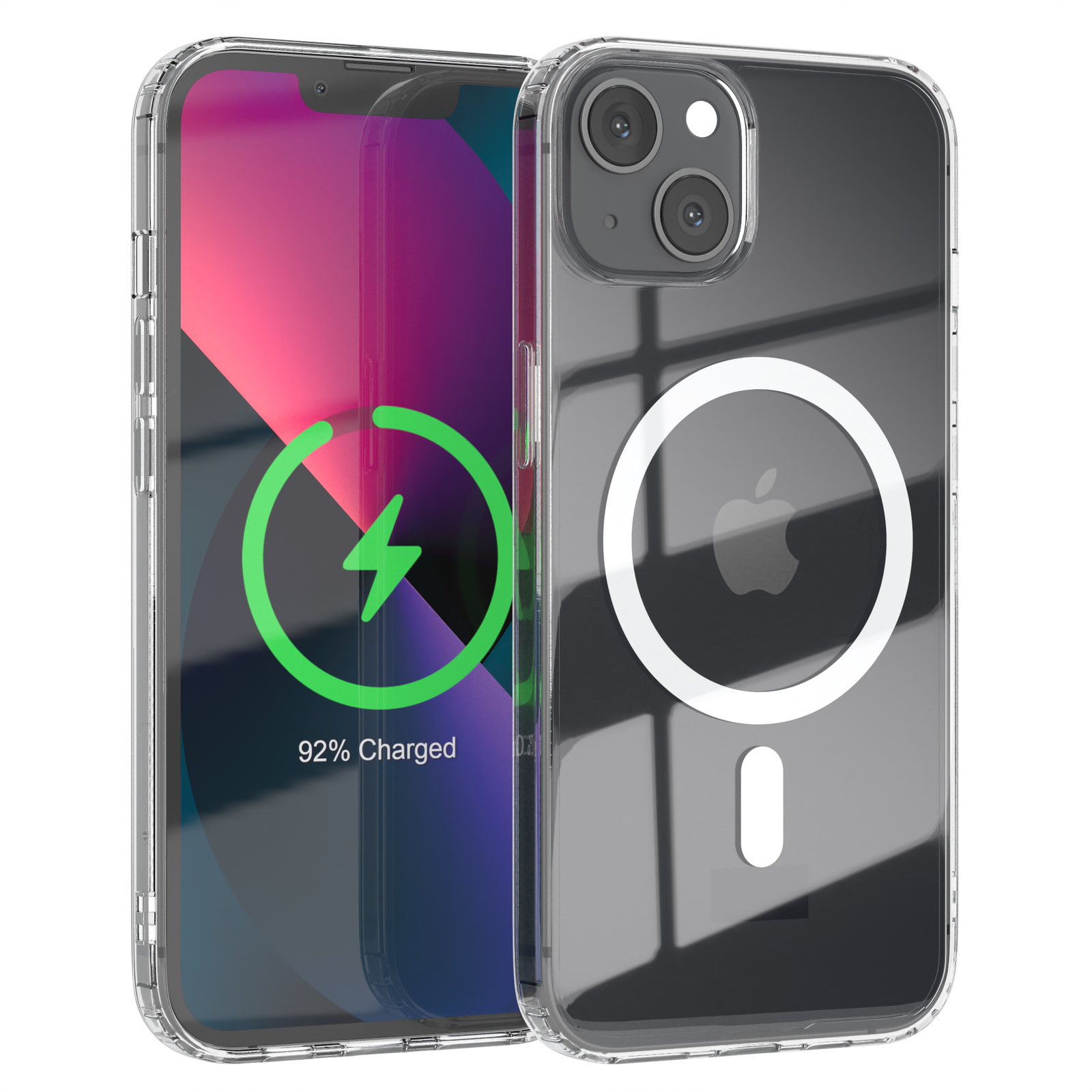 Phone Case for Apple iPhone 13 Transparent MagSafe Camera Protection TPU Clear-image