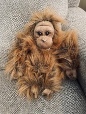 Miyoni by Aurora Hairy Orangutan Plush Monkey Stuffed Animal Toy 12