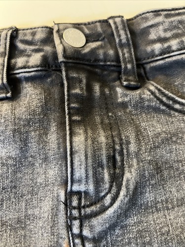Art Class Girls' Denim Skirt Black Size 6/6X Pre-Owned Adjustable Waist Frayed - Picture 12 of 12