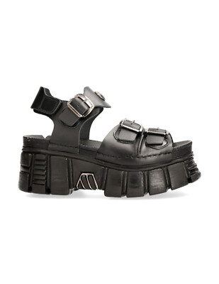 New Rock Shoes Sandals TOWER M-BIOS101SF-C1 Gothic Gladiator