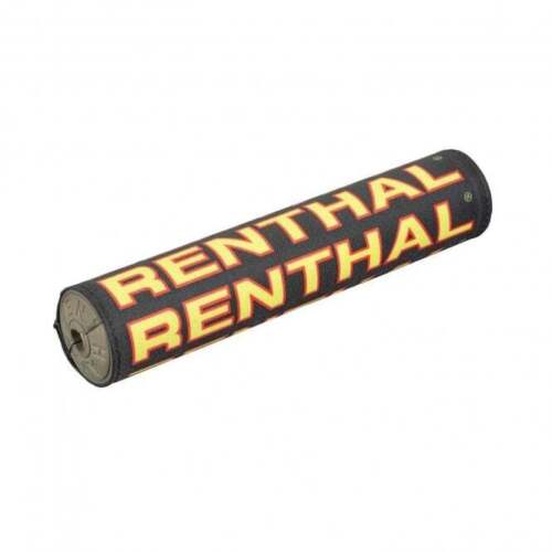 Renthal Handlebar Bar Pad - SX Vintage/Cloth 240mm (Black/Red/Yellow) - Picture 1 of 1