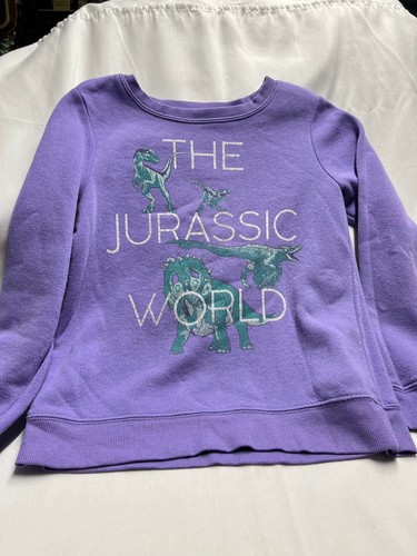 Lot 3958- Girl's Purple Jurassic World Sweatshirt- Size L (10-12)