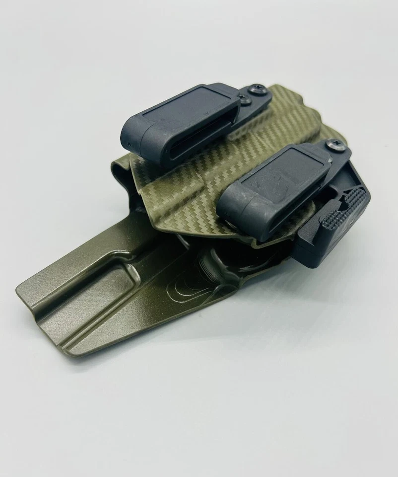 Funda S&W M&P Shield X - Olive Drab Carbon Kydex IWB Triton 2.0 con ala Mod Foto 3 de 4