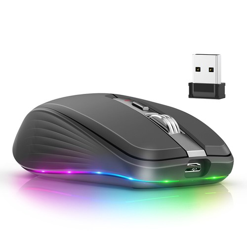 PC Maus Kabellos USB Wireless Mouse Computer Notebook Laptop Funkmaus Aufladbar - Bild 19 von 26