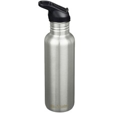 Klean Kanteen Classic Water Bottle w/Flip Seal Sport Cap 800ml Brushed Stainless