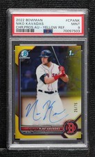 2022 Bowman Chrome Prospect Yellow Refractor 25/75 Niko Kavadas PSA 9 Auto 0sq7