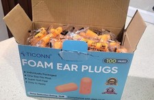 100 Pairs Ear Plugs, 32dB Noise Reduction Earplugs for Sleeping Hearing
