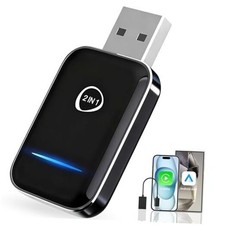 2-in-1 Wireless CarPlay Android Auto Adapter 2026 Upgraded , Fast