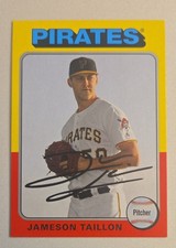 2019 Topps Archives - 1975 Design Jameson Taillon #185 Silver /99