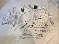 Lot of 162 Jewelry and Accessories Necklaces Bracelets Earrings Pins