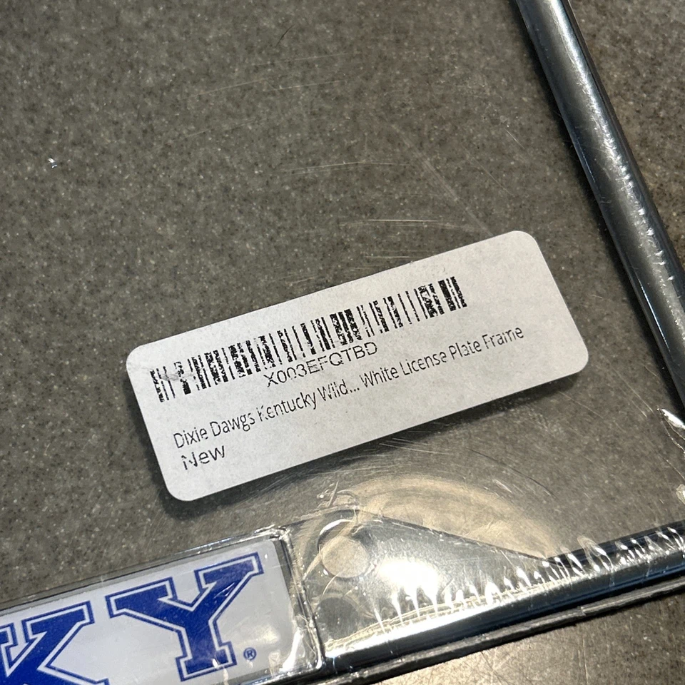Placa de licença NCAA Kentucky Wildcats prata metal quadro artesanato novo - Imagem 4 de 4