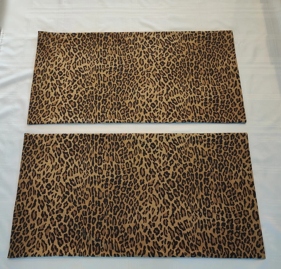Ralph Lauren ARAGON Leopardo Ginebra Galahad 2 REY Fundas de Almohada ¡Nuevas! Foto 4 de 4