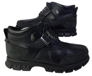 Polo Ralph Lauren Dover III Black Leather Hiking Duck Boots Shoes Mens Size 11.5 Ralph Lauren Polo Dover III Men main image 2