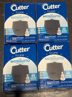 LOT OF 4 Cutter Eclipse Zone Mosquito Repellent Device Outdoor Diffusers