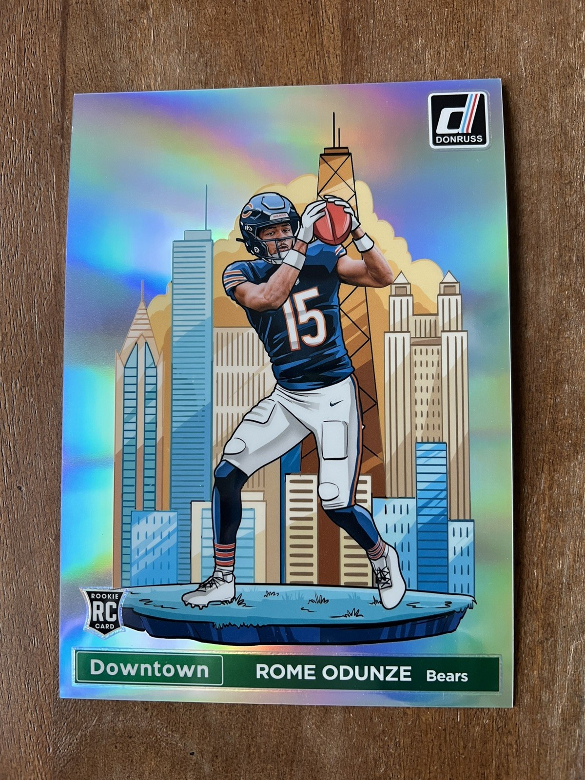 🔥2024 Panini Donruss #15 Rome Odunze Jumbo Downtown🔥