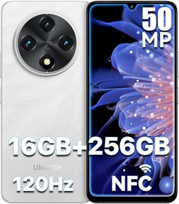 G100 Unlocked Cell Phone Android 14, 6.9'' HD+ 120Hz,Octa-core 16GB +256GB Expand