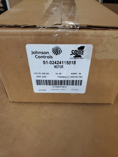 YORK INDUCER FAN MOTOR S1-02424115018, 208/230V, 1/40 HP, 3200 RPM, 712110521