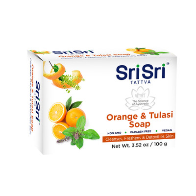 Sri Sri Tattva USA Orange & Tulasi Soap