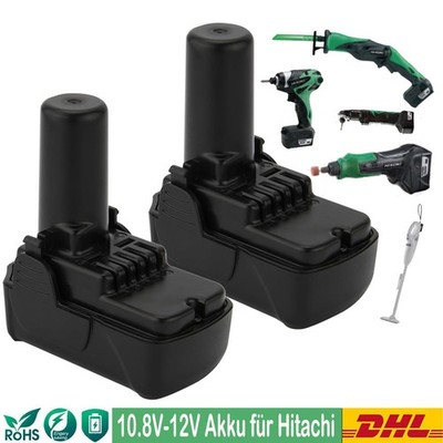 2X Akku für Hitachi 10.8V/12V BCL1030 BCL1015 CR10DL 329389 329370 329371 21.6Wh