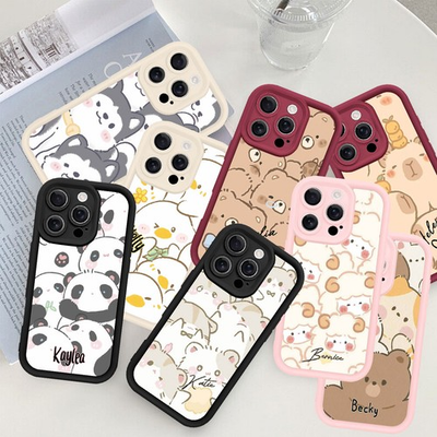 #ad Phone Case Customized Cartoon Animals Cover For iPhone Air 15 16 Plus 14 Pro 17 $9.95