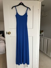 Ouyang Royal Blue Stretch Strappy Maxi Dress Size S BNWT