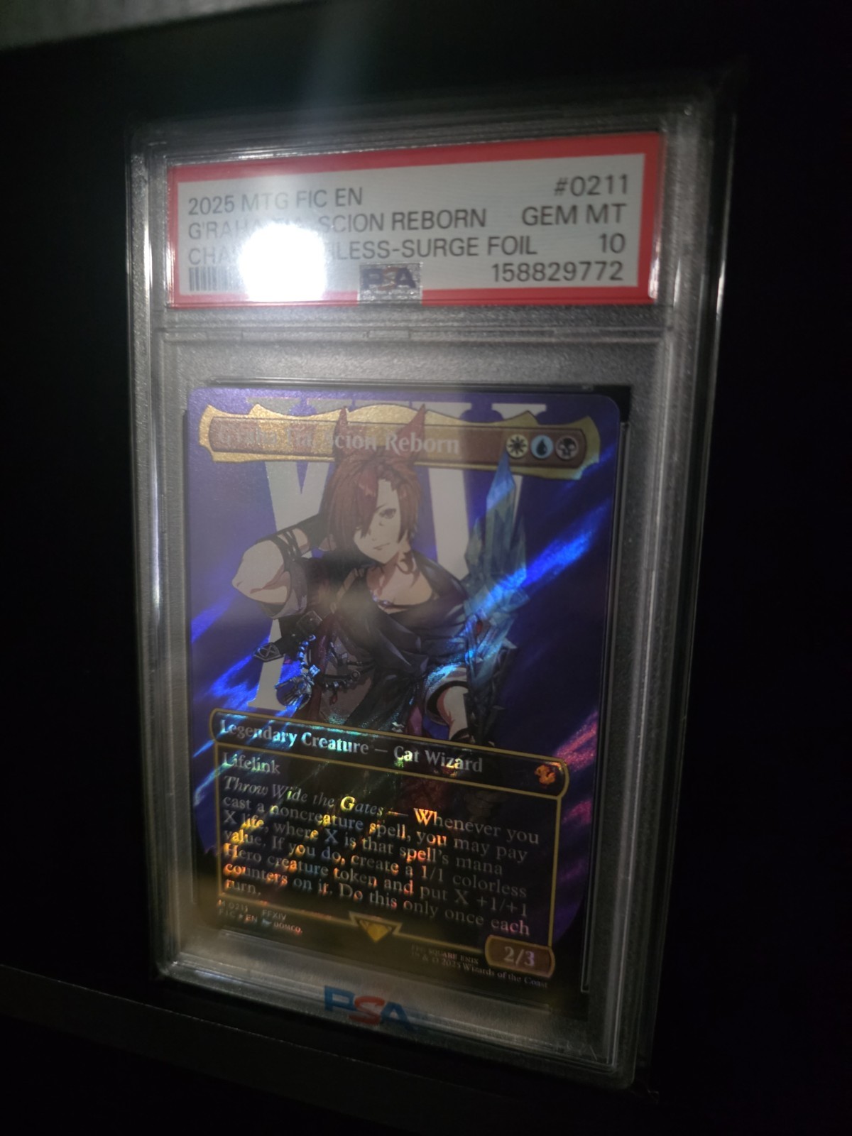 PSA 10 G'raha Tia, Scion Reborn (Surge Foil) Commander Final Fantasy view 2