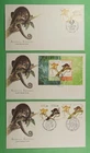 DR WHO 1996 AUSTRALIA 3 FDC JOINT ISSUE INDONESIA ANIMAL CUSCUS COMBO S/S R67297