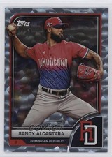 2023 Topps World Baseball Classic Cracked Ice Foil 1/99 Sandy Alcantara #79 oh8