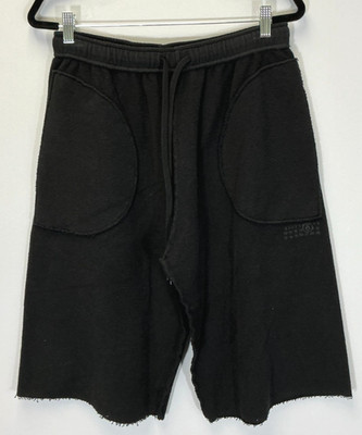 Maison Margiela Brushed Jersey Women's Size S Black Sweat Shorts NWOT