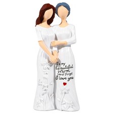Mother Daughter Figurine, HKFUON Mothers Day Gifts for Mom from Daughter, Sen...