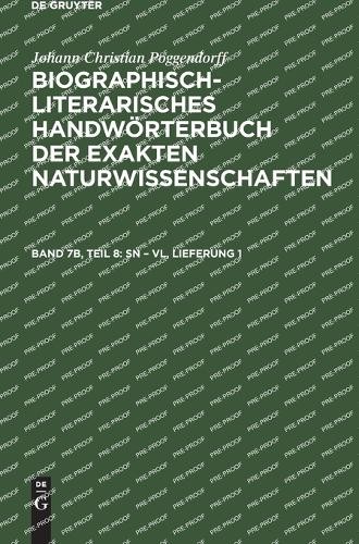 Johann Christian Poggendorff Sn - VL, Lieferung 1 (Hardback)Another great item from Rarewaves USA | Free delivery!