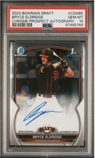 2023 Bowman Draft BRYCE ELDRIDGE Chrome Auto 1st PSA 10 Auto 10 CDA-BE SF Giants