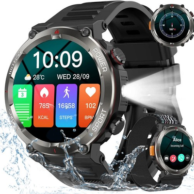 #ad Smart Watch Military Tactical Men Sport Heart Rate Fitness Tracker Wristwatch US $32.99