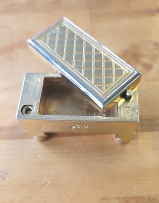 Rare Rocky Chiaro Brass Puzzle Treasure Chest In BEAUTIFUL condition