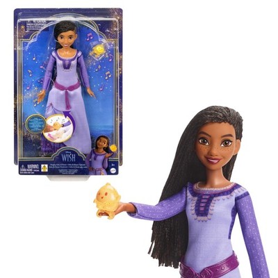 Disney's Wish Singing Asha of Rosas Fashion Doll & Star Figure, Posable with Rem