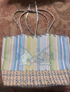 Gymboree Splash Collection Fish Straw Tote bag NWOT 2004 Vintage