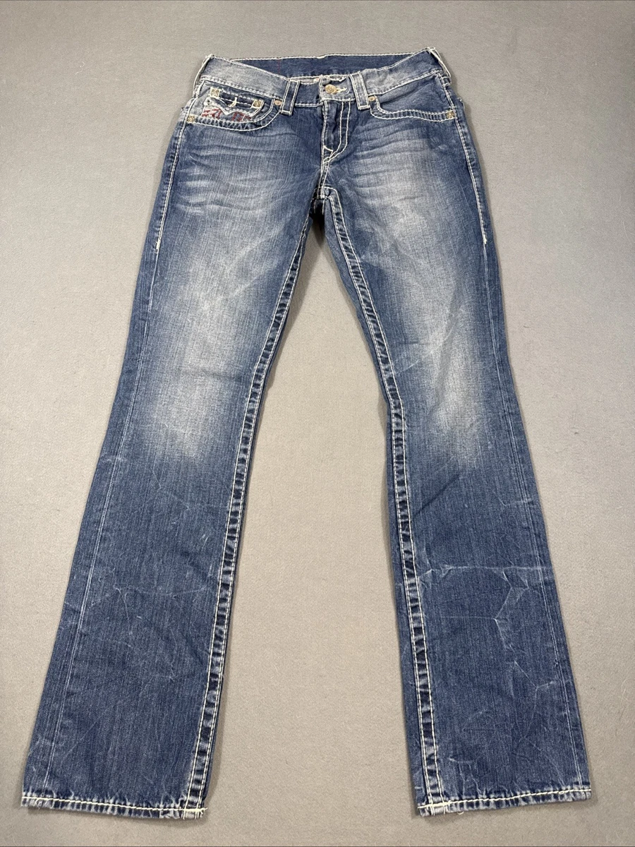 True Religion World Tour Blue Jeans for Men for sale - eBay
