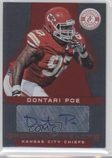 2012 Totally Certified Platinum Red 125/290 Dontari Poe #126 Auto 2u3