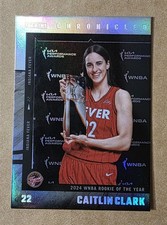 2025 Panini Chronicled Caitlin Clark WNBA #16 Silver Holo Foil Indiana Fever