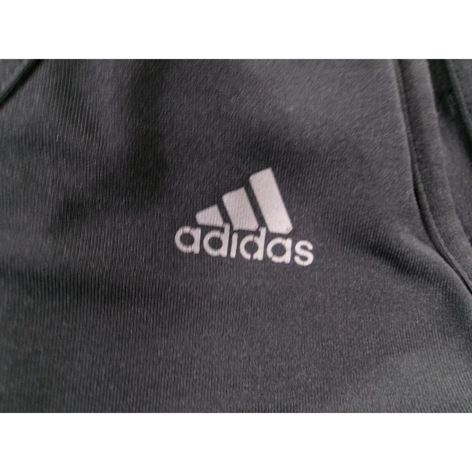 Camiseta sin mangas Adidas para mujer mediana negra deportiva rayas en contraste atletismo retro Foto 2 de 4