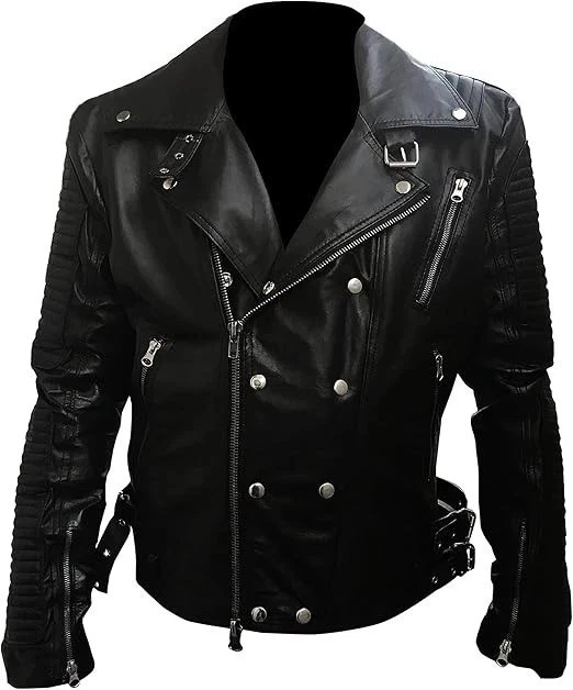 Mens Joker Jared Leto Suicide Squad Biker Racer Real Leather Jacket Coat Style