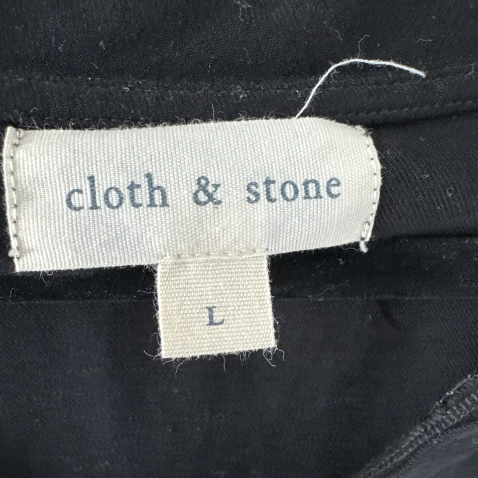 CLOTH & STONE Women's Size  large anthropologie 100% Rayon V-Neck T-Shirt Blouse - Изображение 2 из 4