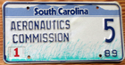 Item photo. Show Listing Details page. Listing 1989 South Carolina License Plate Number 5 Tag – Aeronautics Commission